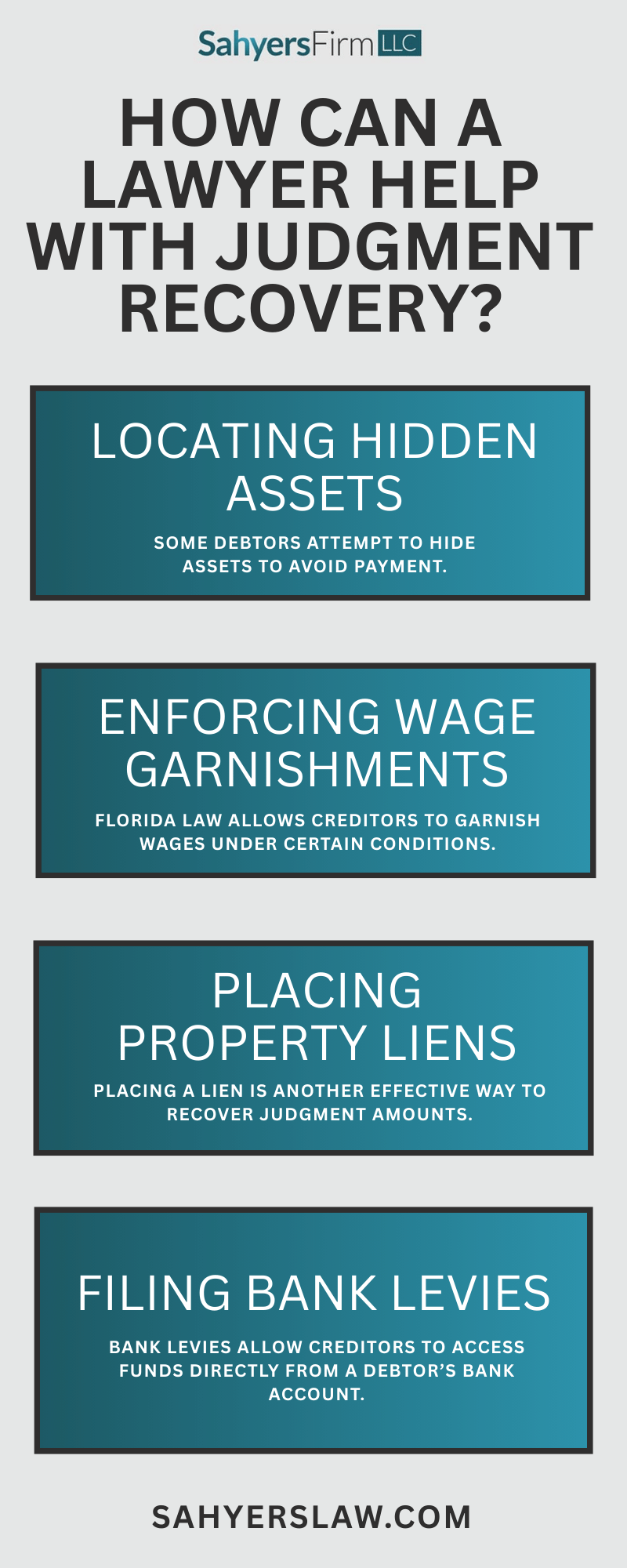 How Can A Lawyer Help With Judgment Recovery Infographic