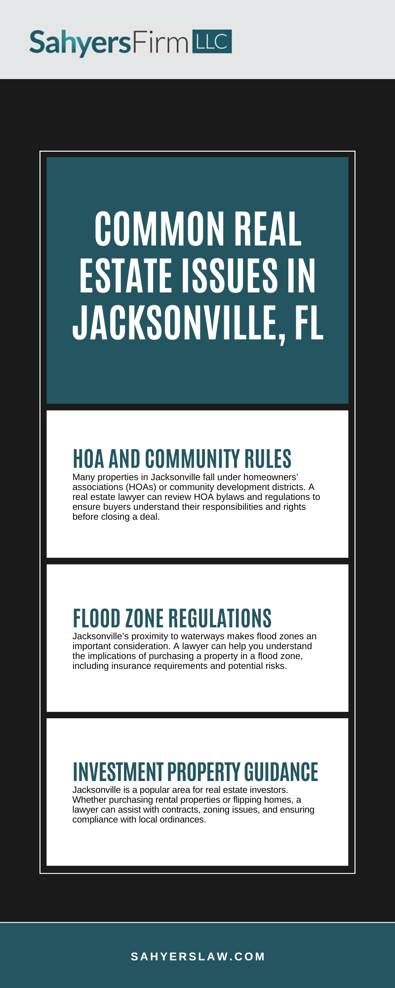 Common Real Estate Issues In Jacksonville, FL Infographic